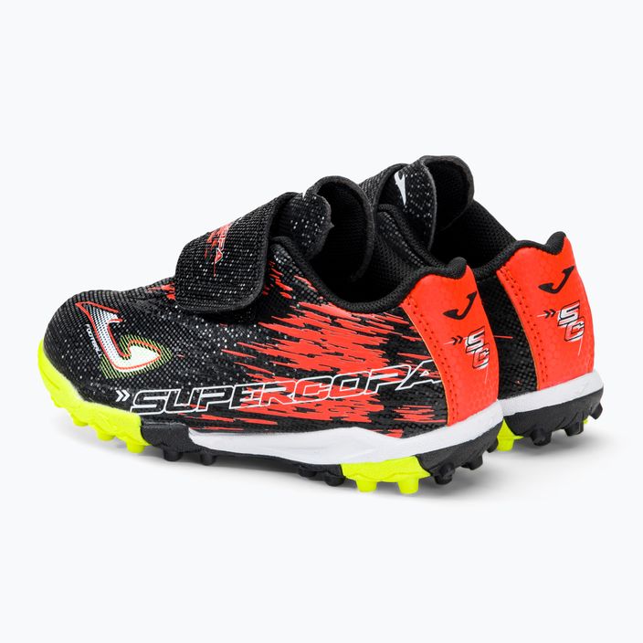 Детски футболни обувки Joma Super Copa TF черни/оранжеви 3