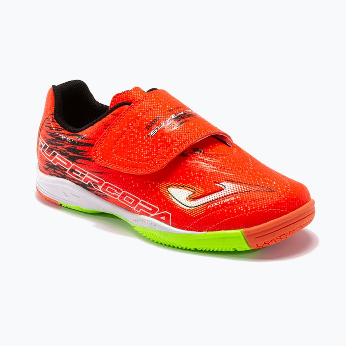 Детски футболни обувки Joma Super Copa IN coral/green fluor 15