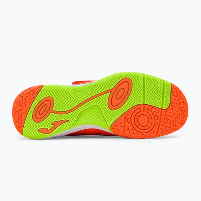 Детски футболни обувки Joma Super Copa IN coral/green fluor 5