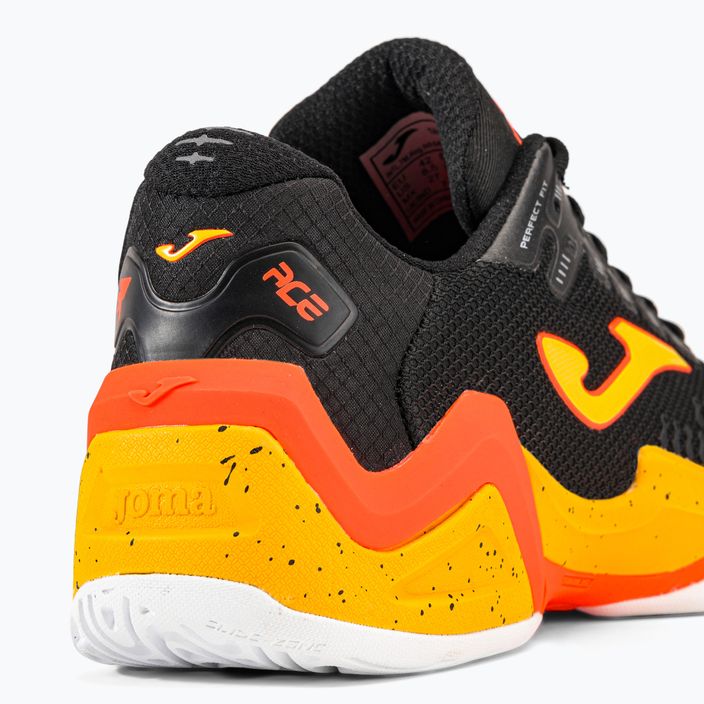 Joma T.Ace 2301 мъжки обувки за тенис в черно и оранжево TACES2301T 9