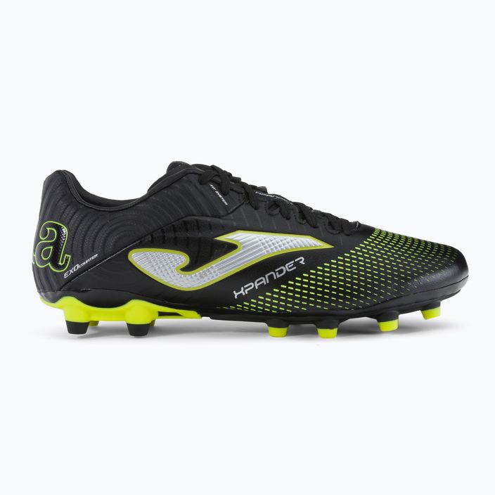 Joma мъжки футболни обувки Xpander FG black/lemon fluor 2