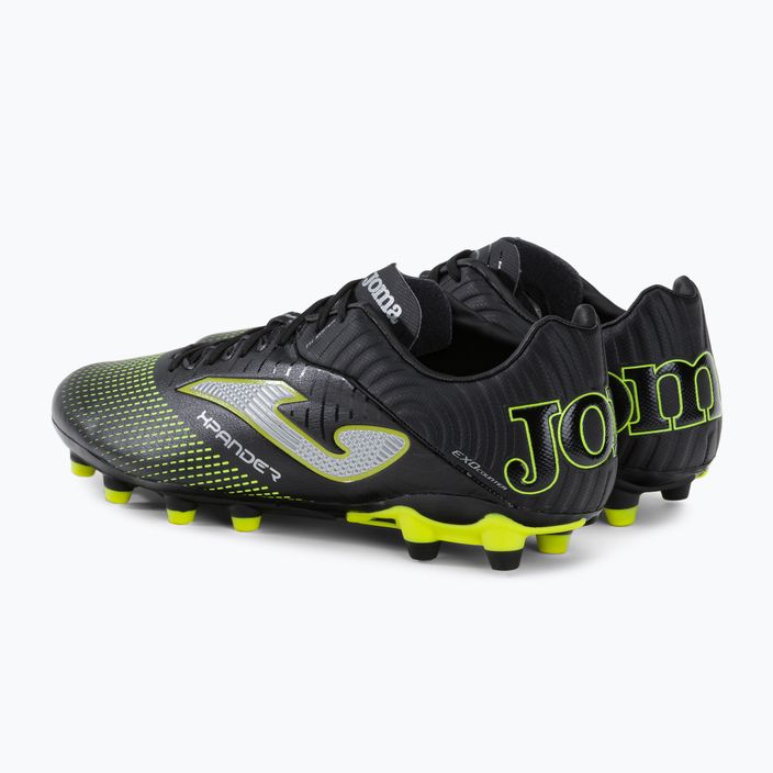 Joma мъжки футболни обувки Xpander FG black/lemon fluor 3