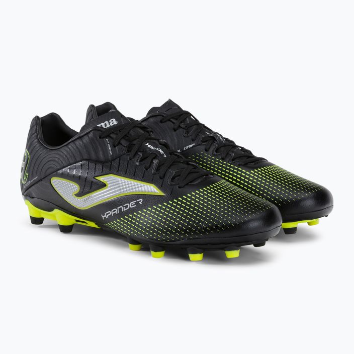 Joma мъжки футболни обувки Xpander FG black/lemon fluor 4