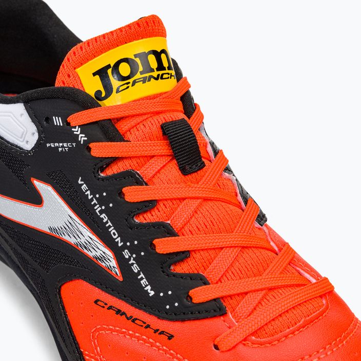 Joma Cancha TF мъжки футболни обувки оранжево/черно 8