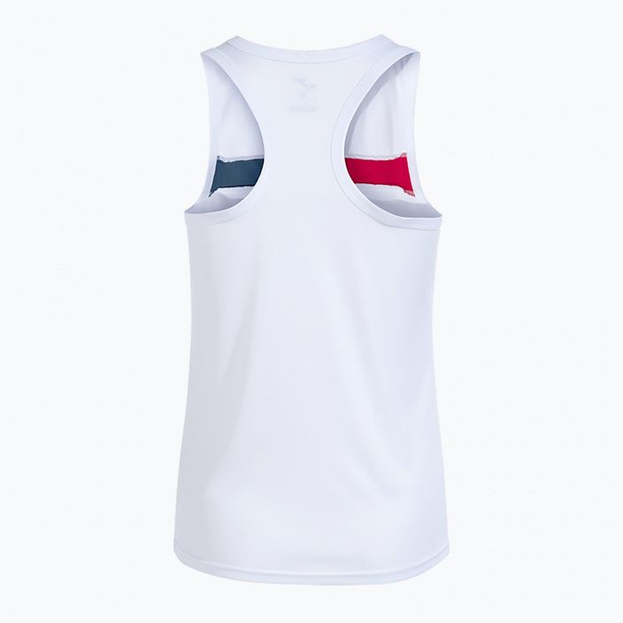 Дамски потник за тенис Joma Court Sleeveless white/red 2