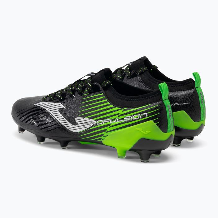 Joma Propulsion Cup FG black/green fluor мъжки футболни обувки 3