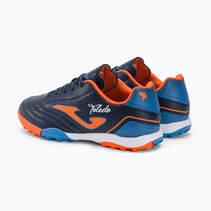 Детски футболни обувки Joma Toledo Jr TF navy/orange 3