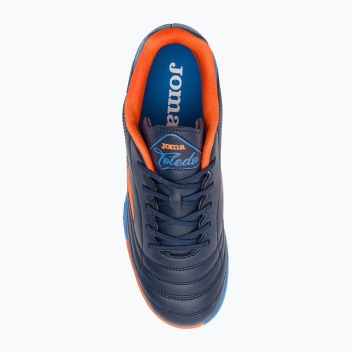 Детски футболни обувки Joma Toledo Jr TF navy/orange 6