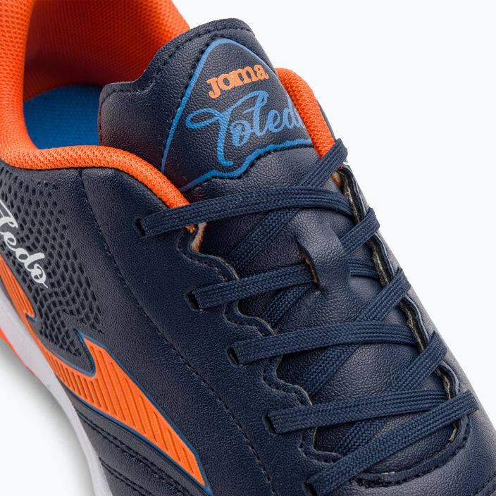 Детски футболни обувки Joma Toledo Jr TF navy/orange 8