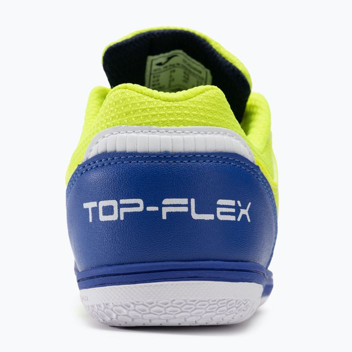 Детски футболни обувки Joma Top Flex Jr IN лимонов флуор 7