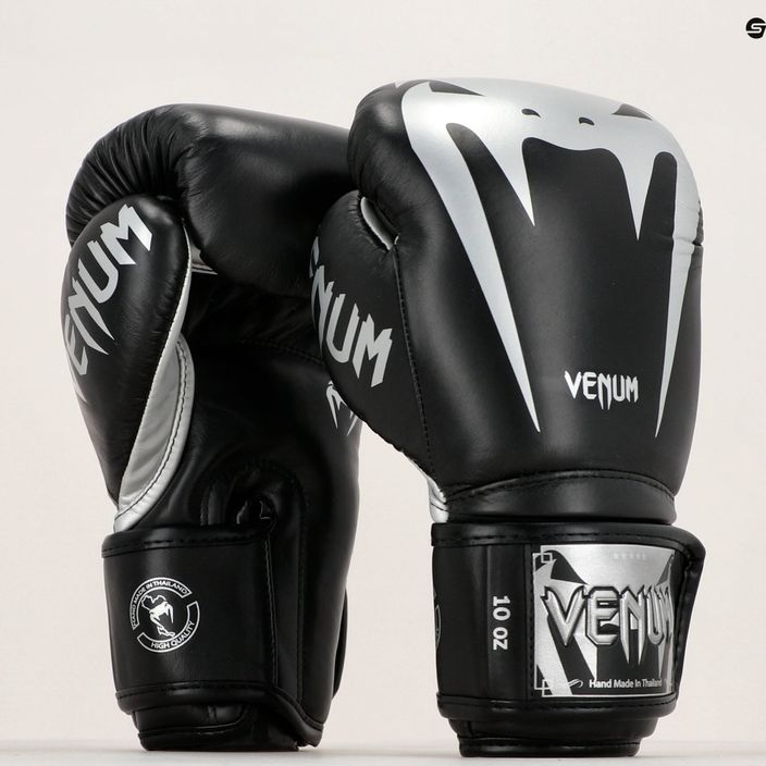 Venum Giant 3.0 черно-сребърни боксови ръкавици 2055-128 10