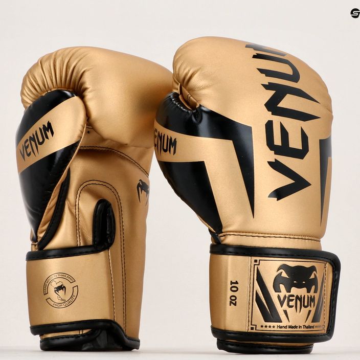 Мъжки боксови ръкавици Venum Elite в златисто и черно 1392-449 13