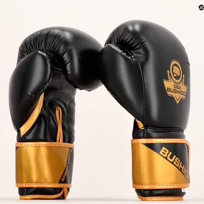 DBX BUSHIDO B-2v10 черно-златни боксови ръкавици 13