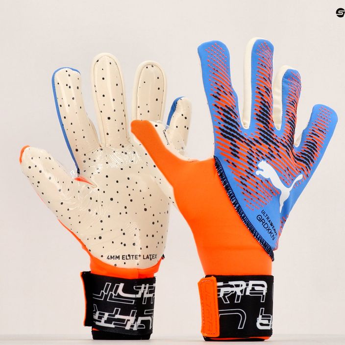 Вратарски ръкавици PUMA Ultra Ultimate1 NC ултра оранжево/синьо glimmer 11