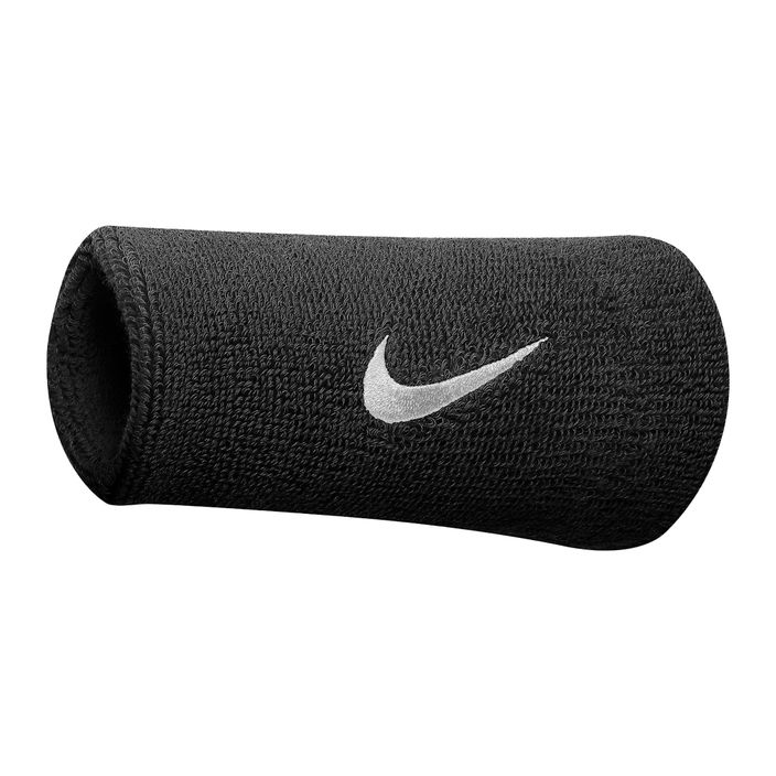 Nike Swoosh двойно широки ленти за китки черни NNN05-010 2