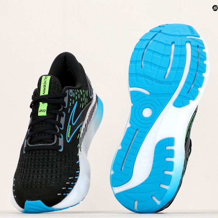 Мъжки обувки за бягане Brooks Glycerin GTS 20 black/hawaiian ocean/green 22