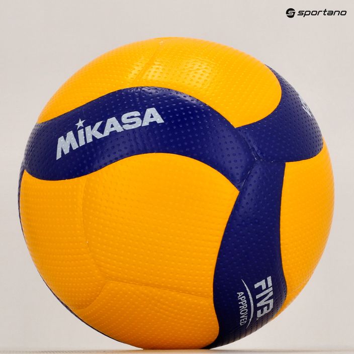 Mikasa Волейболна топка в жълто и синьо V300W 7