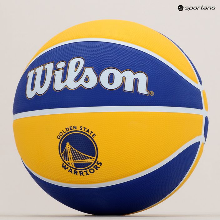 Wilson NBA Team Tribute Golden State Warriors баскетболна топка синя WTB1300XBGOL 6