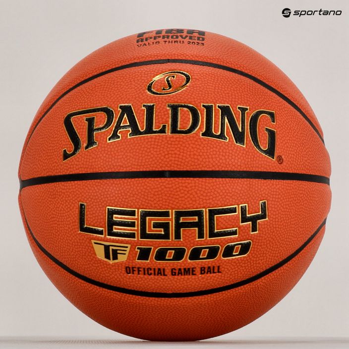 Spalding TF-1000 Legacy Logo FIBA баскетбол оранжев 76963Z 5