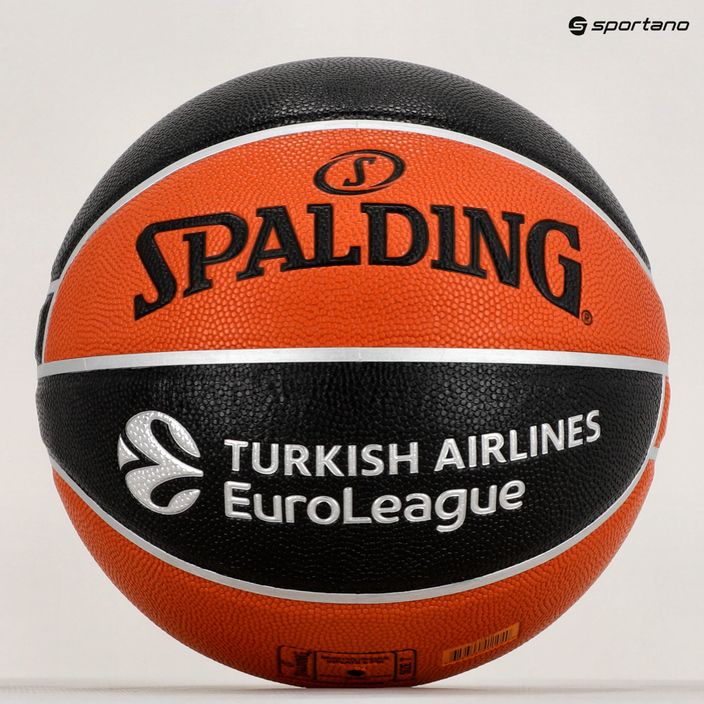 Баскетболна топка Spalding Euroleague TF-500 Legacy, оранжева 84002Z 6