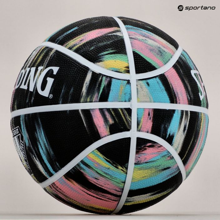 Spalding Мраморна баскетболна топка черна 84405Z 5