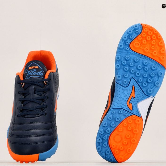 Детски футболни обувки Joma Toledo Jr TF navy/orange 18