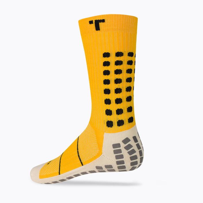 TRUsox Тънки футболни чорапи за средата на прасеца, жълти CRW300 2