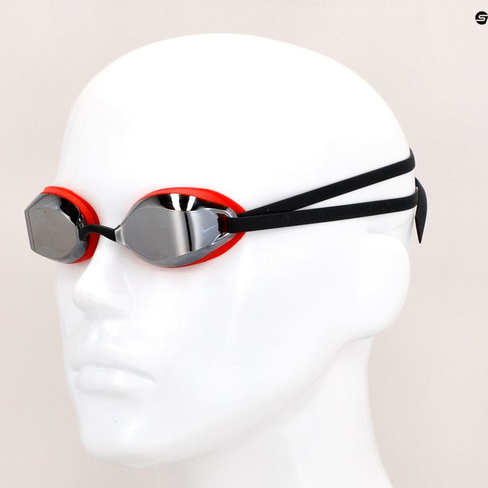 Огледални очила за плуване Nike Legacy Mirror Red / Black NESSD130-931 8
