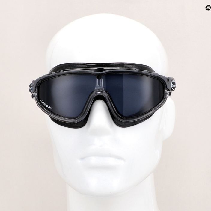 Cressi Skylight черна/черна маска за плуване с пушек DE203450 8