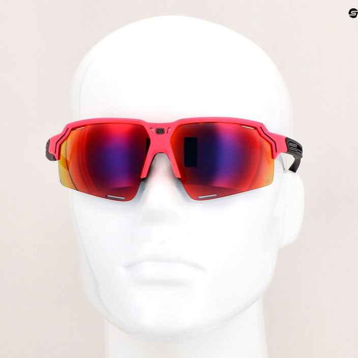 Слънчеви очила Rudy Project Deltabeat pink fluo / black matte / multilaser red SP7438900001 13