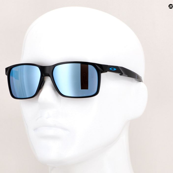 Oakley Portal X слънчеви очила полирано черно/призма дълбока вода поляризирани 14
