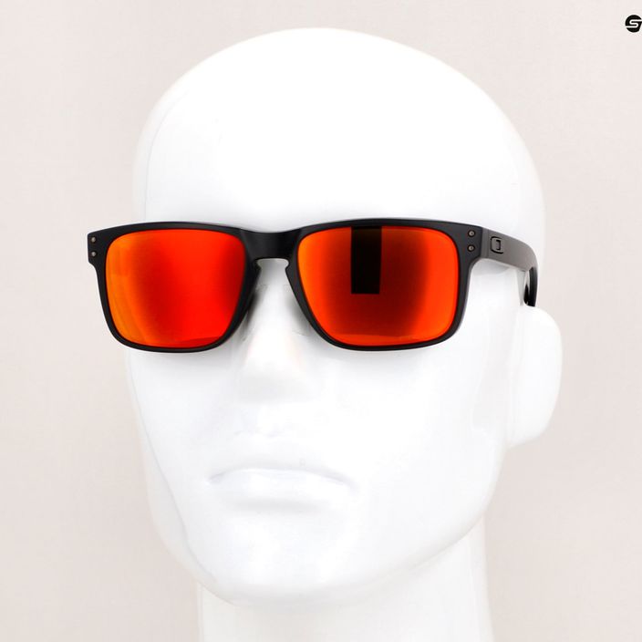 Слънчеви очила Oakley Holbrook matte black/prizm ruby 0OO9102-E255 14