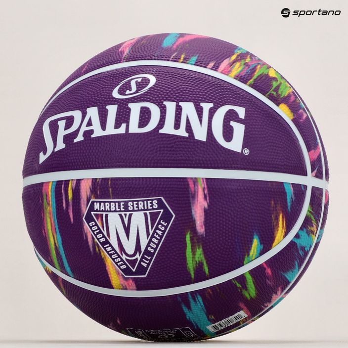 Spalding Marble лилава баскетболна топка 84403Z 6