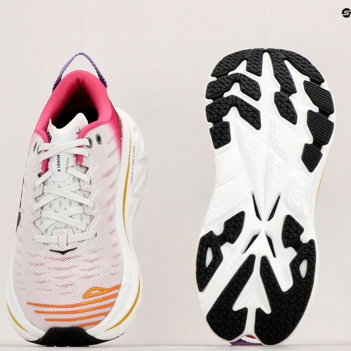 Дамски обувки за бягане HOKA Bondi X blanc de blanc/pink yarrow 14