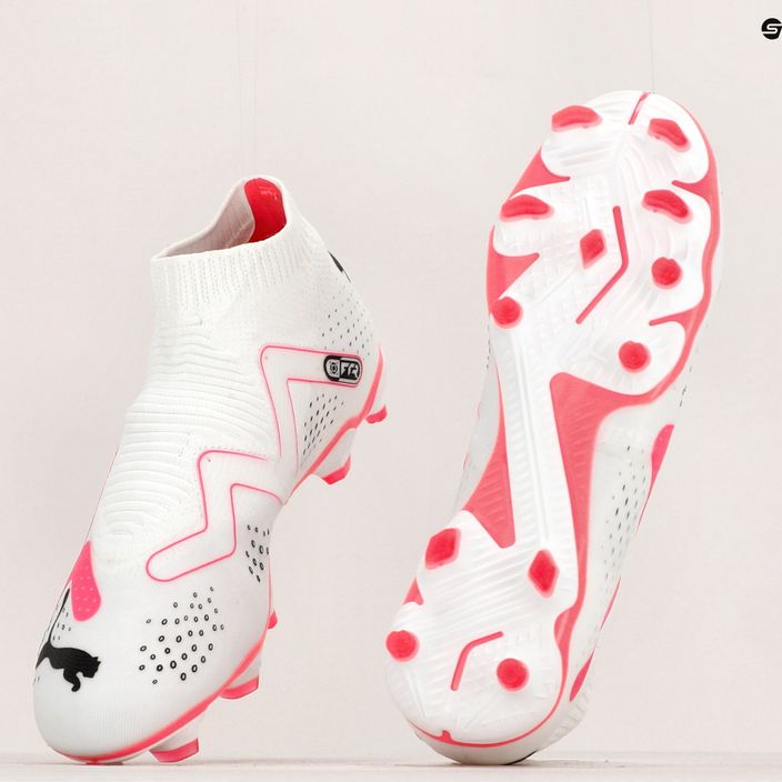 PUMA Future Match+ Ll FG/AG мъжки футболни обувки puma white/puma black/fire orchid 20