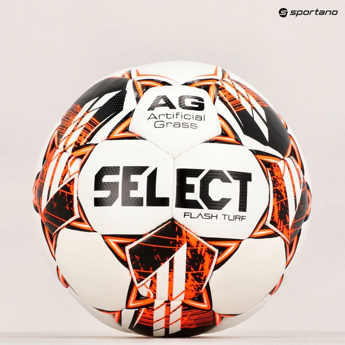 SELECT Flash Turf football v23 white/orange 110047 размер 4 5