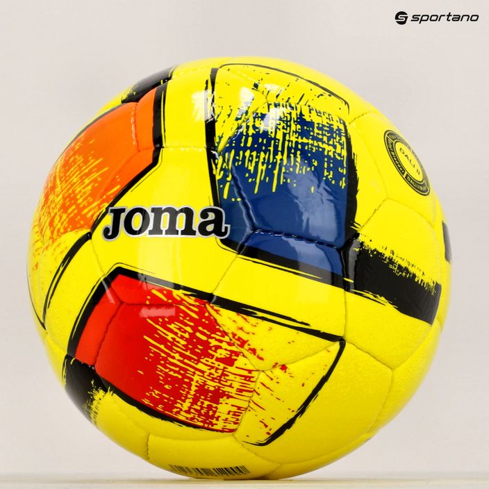 Joma Dali II флуор жълт футболен размер 5 5