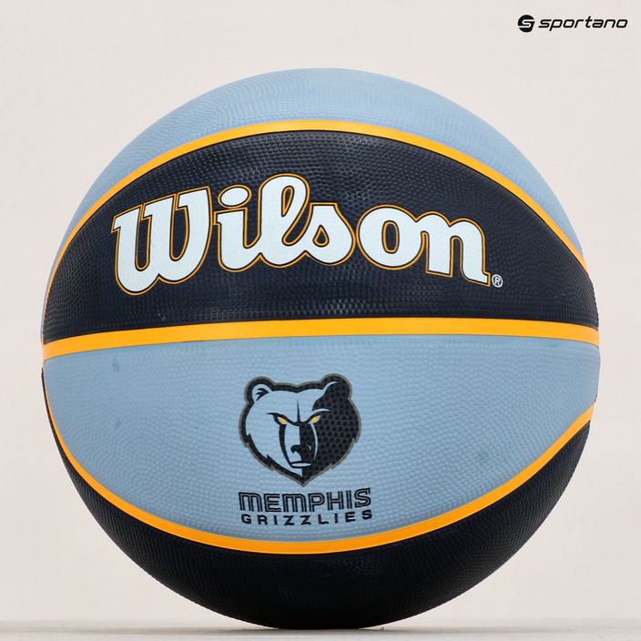 Баскетболна топка Wilson NBA Team Tribute Memphis Grizzlies, тъмносиня WTB1300XBMEM 6