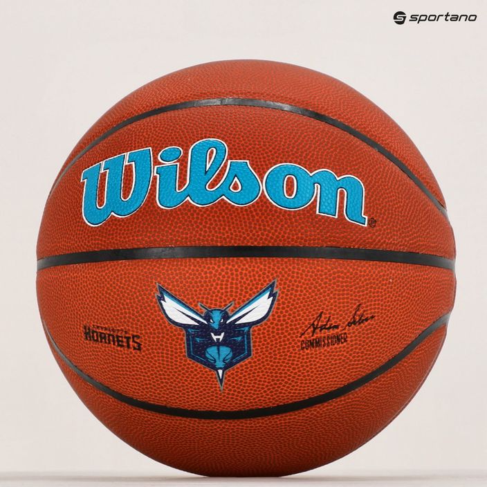 Wilson NBA Team Alliance Charlotte Hornets баскетбол кафяв WTB3100XBCHA 6