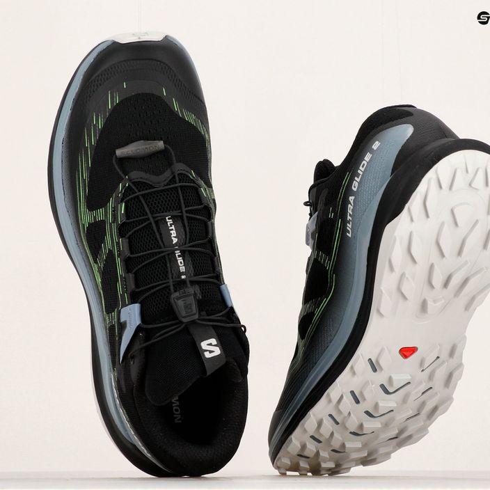 Мъжки обувки за бягане Salomon Ultra Glide 2 black/flint stone/green gecko 21