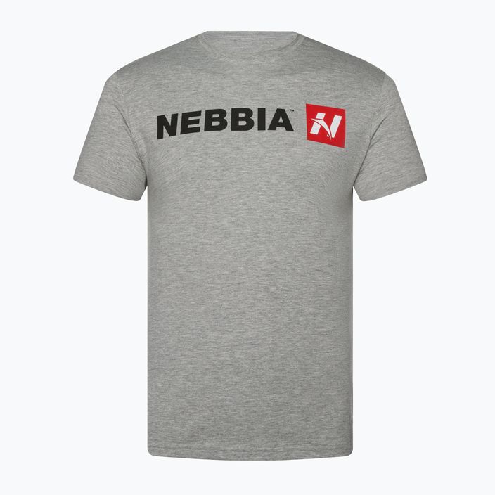 Мъжка тренировъчна тениска NEBBIA Red "N" light grey 4