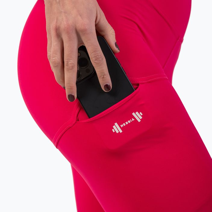 Дамски тренировъчни гамаши NEBBIA Active High-Waist Smart Pocket pink 5