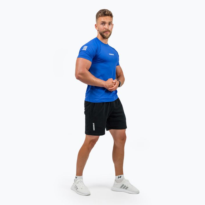 Мъжка тренировъчна тениска NEBBIA Performance синя 4