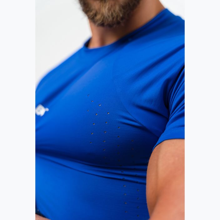 Мъжка тренировъчна тениска NEBBIA Performance синя 6