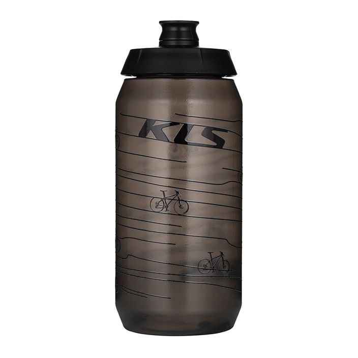 Велосипедна бутилка Kellys Kolibri 550 ml прозрачна черна 2