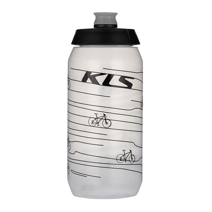 Велосипедна бутилка Kellys Kolibri 550 ml прозрачна бяла 2