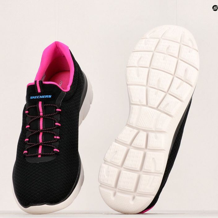Дамски обувки за тренировка SKECHERS Summits black/hot pink 14