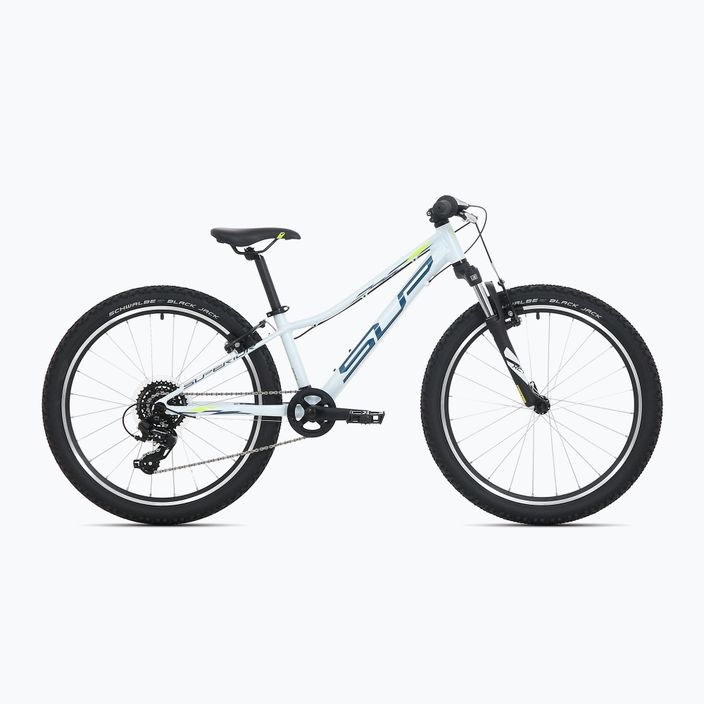 Детски велосипед Superior RACER XC 24 гланц бяло/синьо/неоново жълто 6