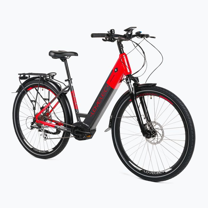 LOVELEC електрически велосипед Triago Low Step 16Ah сиво-червен B400358 2
