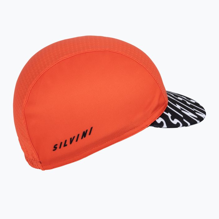 Велосипедна шапка под каска SILVINI Amaro оранжево-черен 3120-UA1637/21080/UNI 2